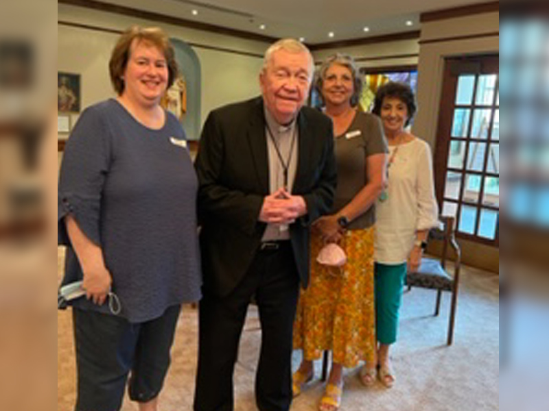 Mary Chandler, Deacon Jack Chitwood, Mary Webb and Judy Strickland